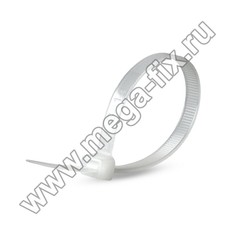 Стяжка нейлоновая MGF 9,0х650 мм белая (100 шт./ уп.)